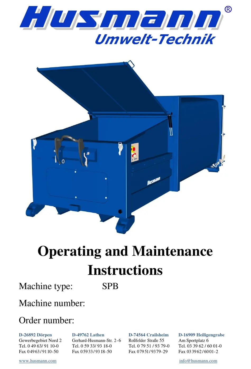 Husmann SPB 12 SW-AN-E