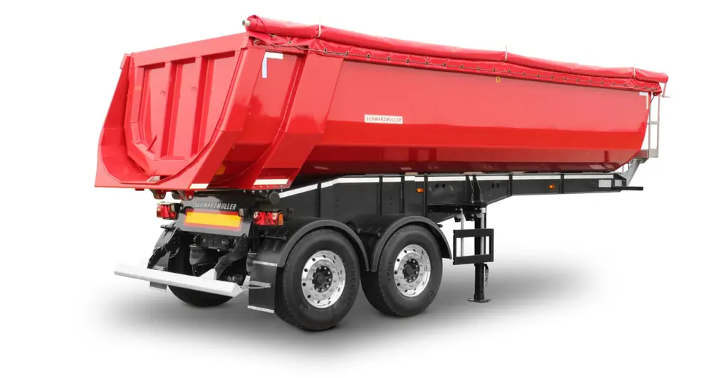 Schwarzmüller 2-axle aluminium segment tipper semitrailer