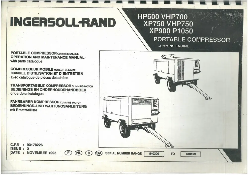 Ingersoll-Rand HP 600 W CAT