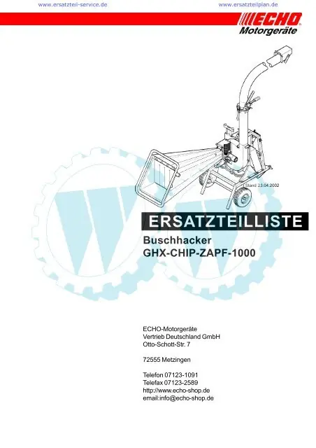 ECHO GHX-CHIP-ZAPF 1000