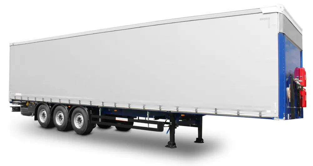 Schwarzmüller 3-axle sliding tarpaulin platform semitrailer with twin-level loading system