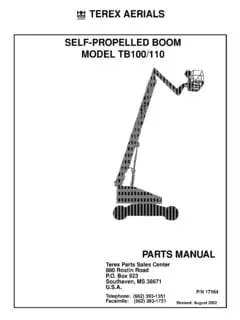 Terex Aerials TB 100