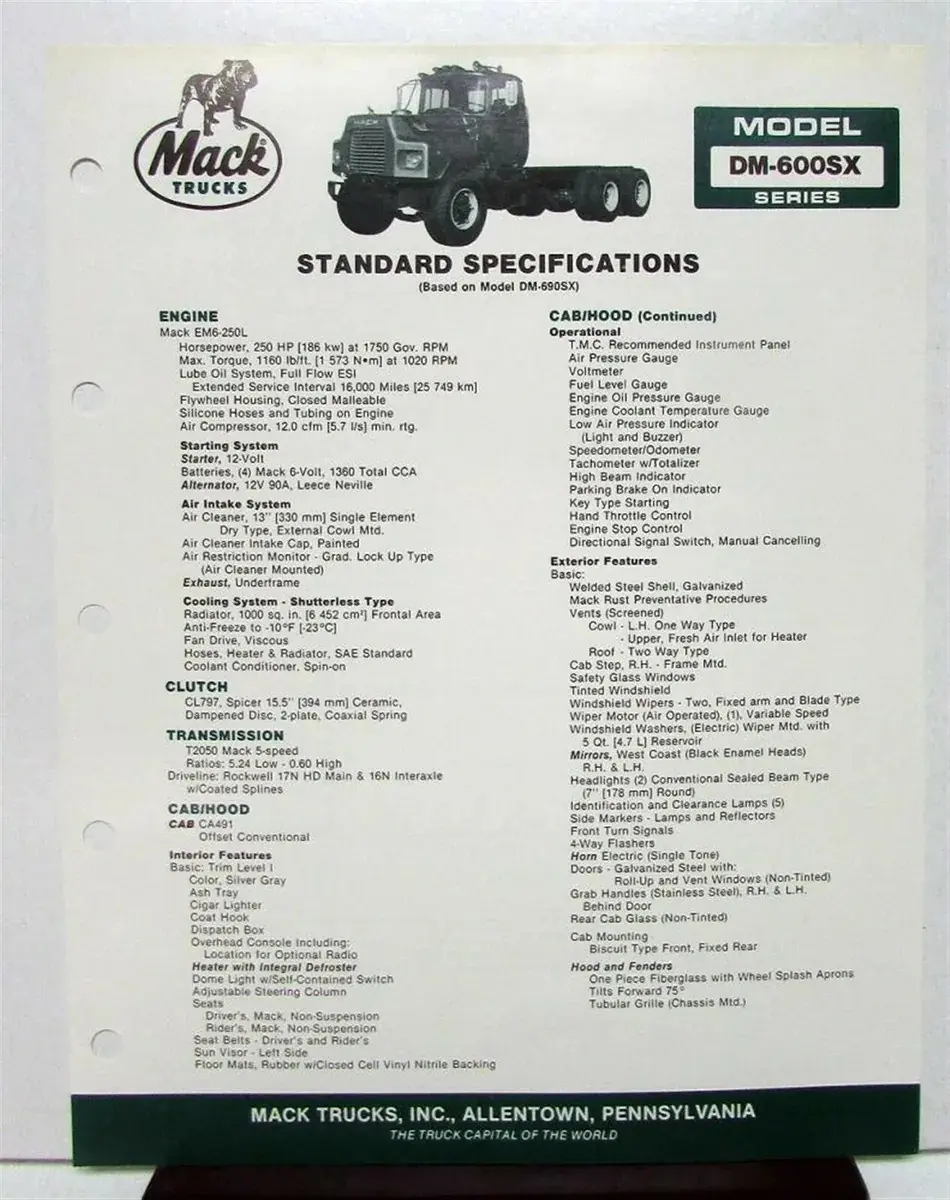 Mack DM-600SX CA481 ET973 6x4