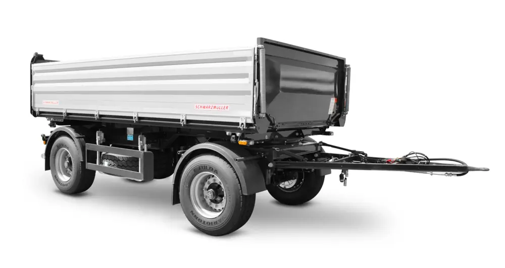 Schwarzmüller 2-axle 3-way tipper trailer - building site