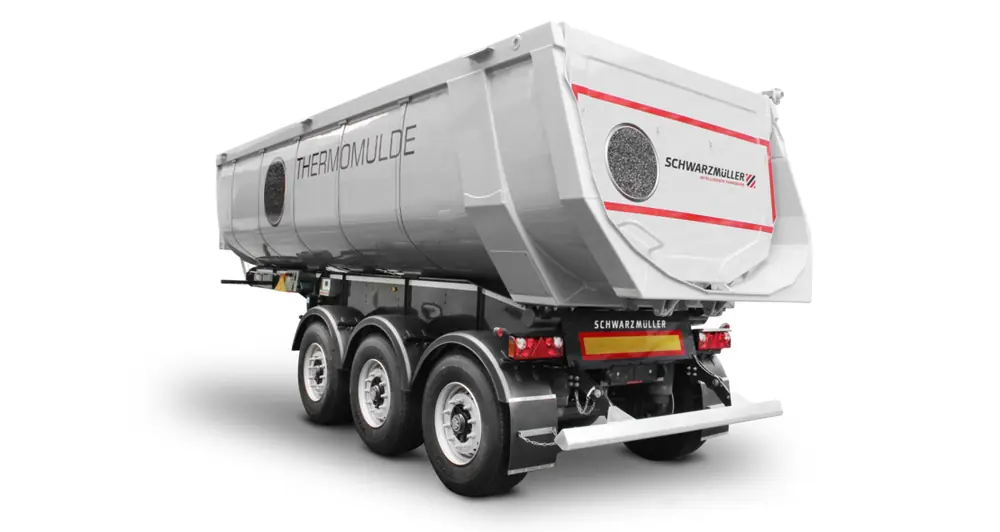 Schwarzmüller 3-Axle Aluminium-Segment Tipper Semitrailer with thermal insulation