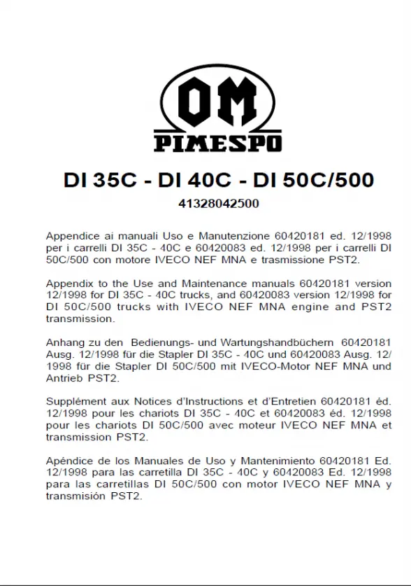 OM-Pimespo DI 40 C
