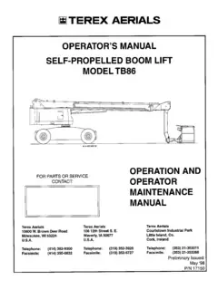 Terex Aerials TB 86