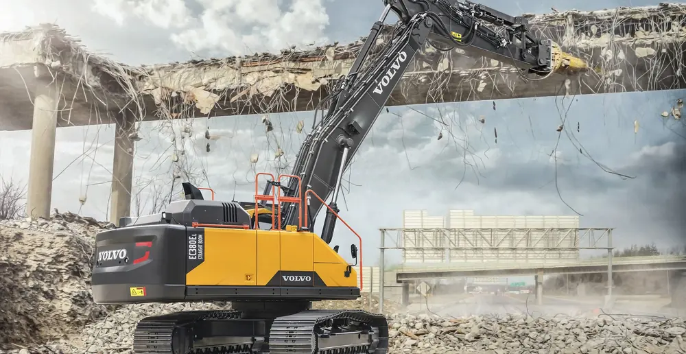 Volvo EC380ENL Straight boom