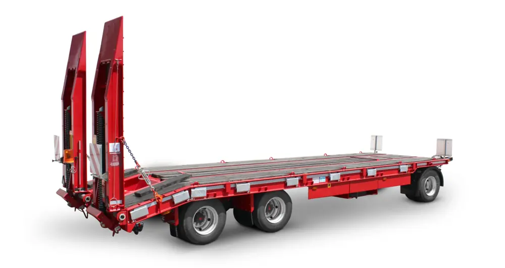Schwarzmüller 3-axle low loader trailer with straight platform