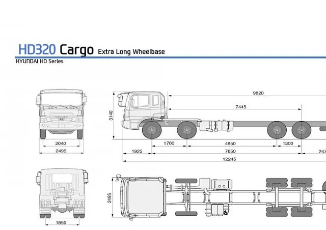 Hyundai Commercial Vehicles HD320 8x4 D6AC